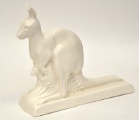 Lot 339 - Spodes Velamour model of a kangaroo and joey,...