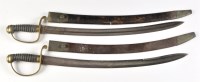 Lot 407 - Two 19th Century Police hangers, the 60cms (23...