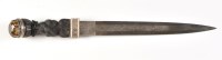 Lot 413 - A 19th Century Scottish dirk, the 33.5cms (13...