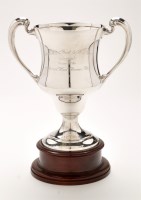 Lot 457 - A George V silver trophy, by William Lister &...