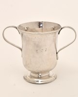 Lot 496 - A George II silver two-handled loving cup, by...