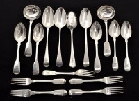 Lot 511 - A selection of 19th Century silver cutlery, to...