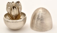 Lot 522 - An Elizabeth II silver surprise egg, by N.P.,...