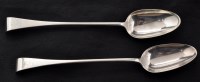 Lot 545 - A pair of George II silver gravy spoons, by...