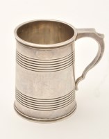 Lot 564 - A George V silver christening tankard, by...