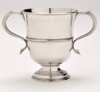 Lot 581 - A George II silver two-handled loving cup, by...