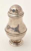 Lot 582 - A Georgian silver covered pot, of baluster...