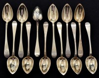 Lot 605 - A set of twelve 950 standard silver gilt...