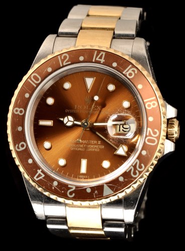 Lot 607 - Rolex Oyster Perpetual Date GMT Master II: a...