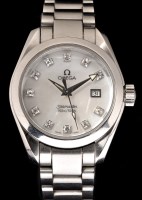 Lot 625 - Omega Seamaster Aqua Terra: a lady's stainless...