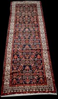 Lot 759 - A Malayer runner, with full floral decoration...