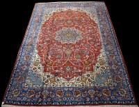 Lot 766 - An Isfahan carpet, the central rosette...