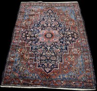 Lot 770 - A Jozan rug, the central medallion surrounded...