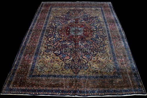 Lot 784 - A Kaysari carpet, with full floral scrolling...
