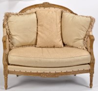 Lot 797 - A French style two-seat canape, by Paul Robert,...