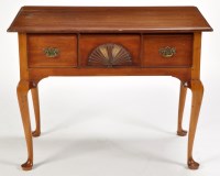 Lot 805 - An American stained wood lowboy, three deep...