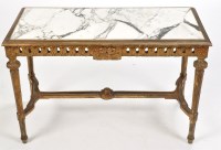 Lot 806 - An Italian rectangular giltwood coffee table,...