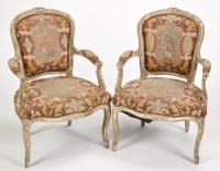 Lot 809 - A pair of ornate French Louis XV style open...