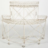 Lot 880 - A Regency twisted wirework plant stand, with...