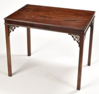 Lot 895 - A George III mahogany ''silver'' table, the...