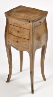 Lot 898 - A French figured walnut petit commode, early...