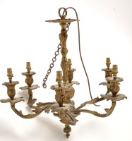 Lot 905A - A Louis XV style gilt bronze six-branch...