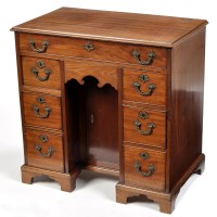 Lot 908 - A 19th Century mahogany kneehole desk, by...