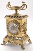 Lot 917 - A late 19th Century French pieced brass...
