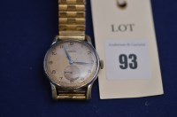 Lot 93 - A Tudor Rolex steel cased wristwatch, the...