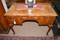 Lot 520 - Good quality reproduction figure walnut and...