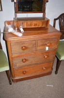 Lot 581 - A Victorian small mahogany chest of drawers,...