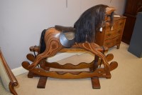 Lot 623 - A modern rocking horse, the label inscribed...