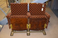 Lot 629 - A pair of cinema seats removed from Theatre...
