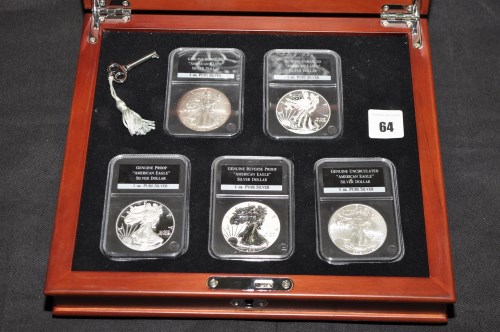 Lot 64 - ''The Complete Set of American Eagle Silver...