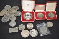 Lot 101 - A quantity of silver and coinage from England...