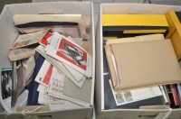 Lot 163 - Two boxes of first day covers, some 19th...