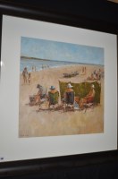 Lot 501 - An oil painting, by Michael Ewart - beach...