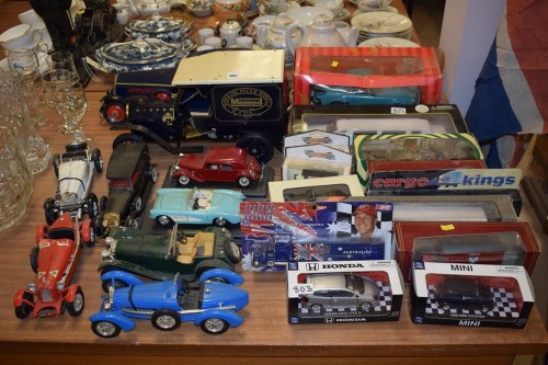 Lot 803 - A Mamod steam model car; and diecast model...