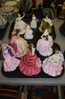 Lot 820 - Royal Doulton figurines, to include: 'Shirley';...