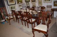 Lot 1002 - A Victorian style reproduction hardwood...