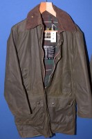 Lot 77 - A Barbour Northumbria wax jacket, size 38/97cms.