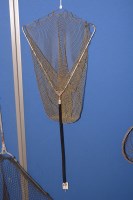 Lot 81 - A vintage folding landing net, stamped with a...