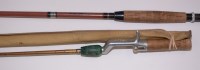 Lot 118 - An American 5ft. single-piece fishing rod with...