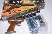 Lot 148 - An SMK CP1-MCO2 multi air pistol, shaped...