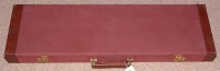 Lot 149 - A modern leather bound canvas gun travelling...