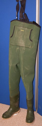 Lot 71 - A pair of neoprene waders, approximately size...