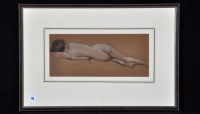Lot 14 - Bernard Sleigh - female nude study, pastel on...
