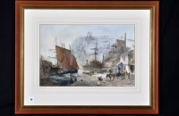 Lot 34 - Peter Knox - ''The Harbour'', signed and...