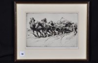 Lot 118 - George Soper - ''The Timber Cart'', etching...