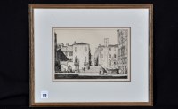 Lot 120 - Louis Rosenberg - a Venetian campo, signed in...